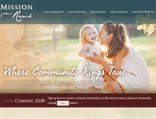 Tablet Screenshot of missionranchtx.com